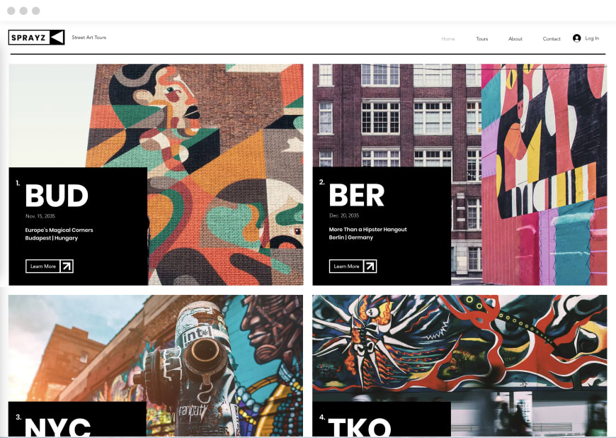 Example 7 of a ‘most popular’ website design in desktop and mobile.